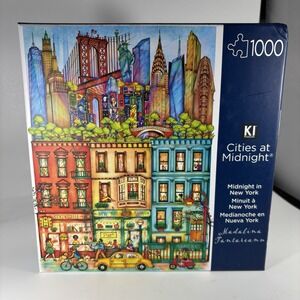 KI Puzzle 1000 Pieces Cities At Midnight Jigsaw Puzzle In New York Tantareann